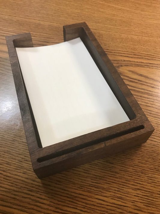 Card Holder for 6 X 4 note cards - Great for holding notes, or organizing yourself (Available in walnut or maple)