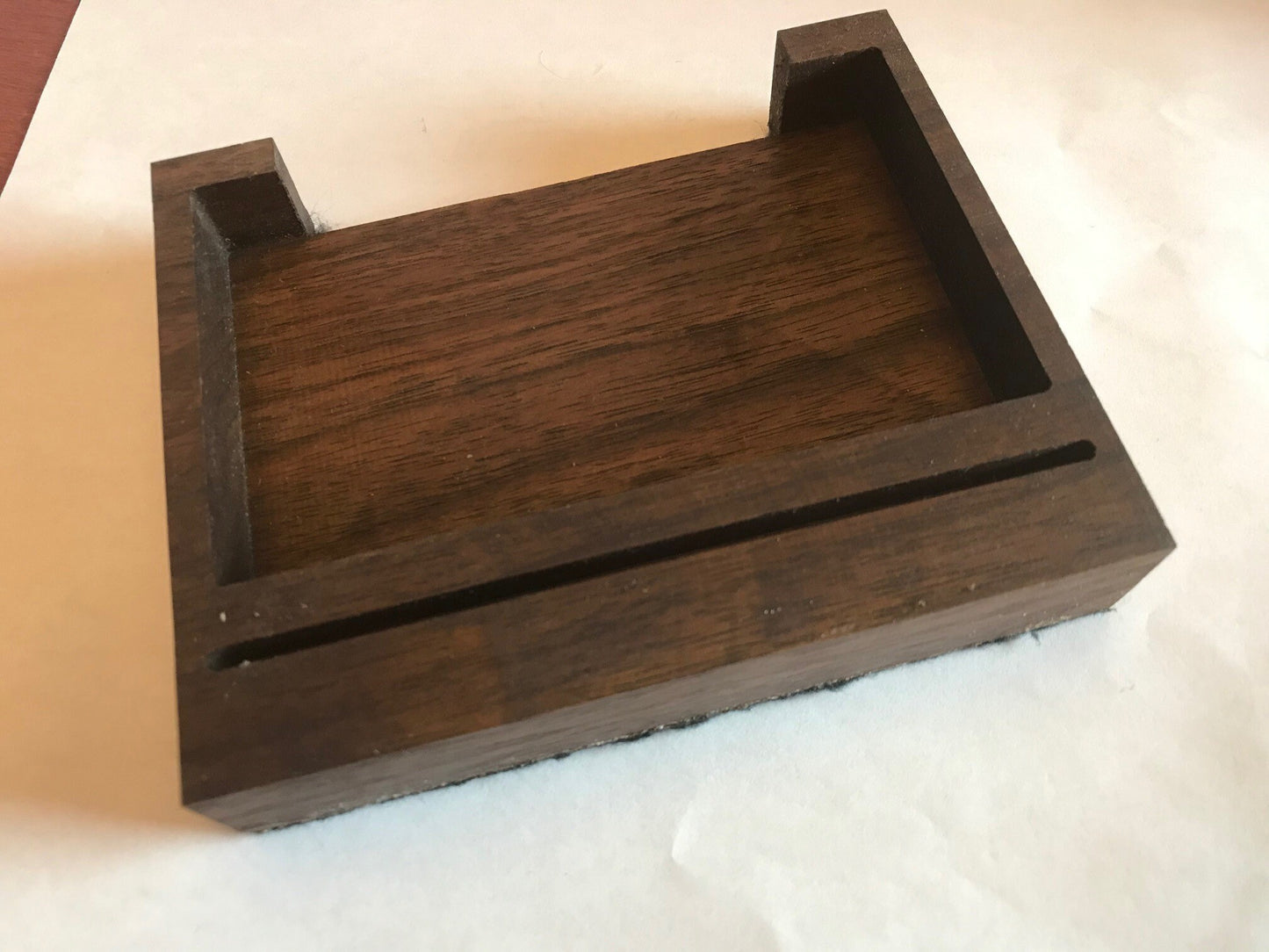 Card Holder for 3 X 5 note cards - Great for holding Recipes, or organizing yourself (Shown in walnut) Free Shipping