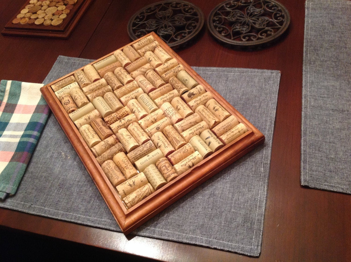 Casserole Trivet made from reclaimed wine bottle corks