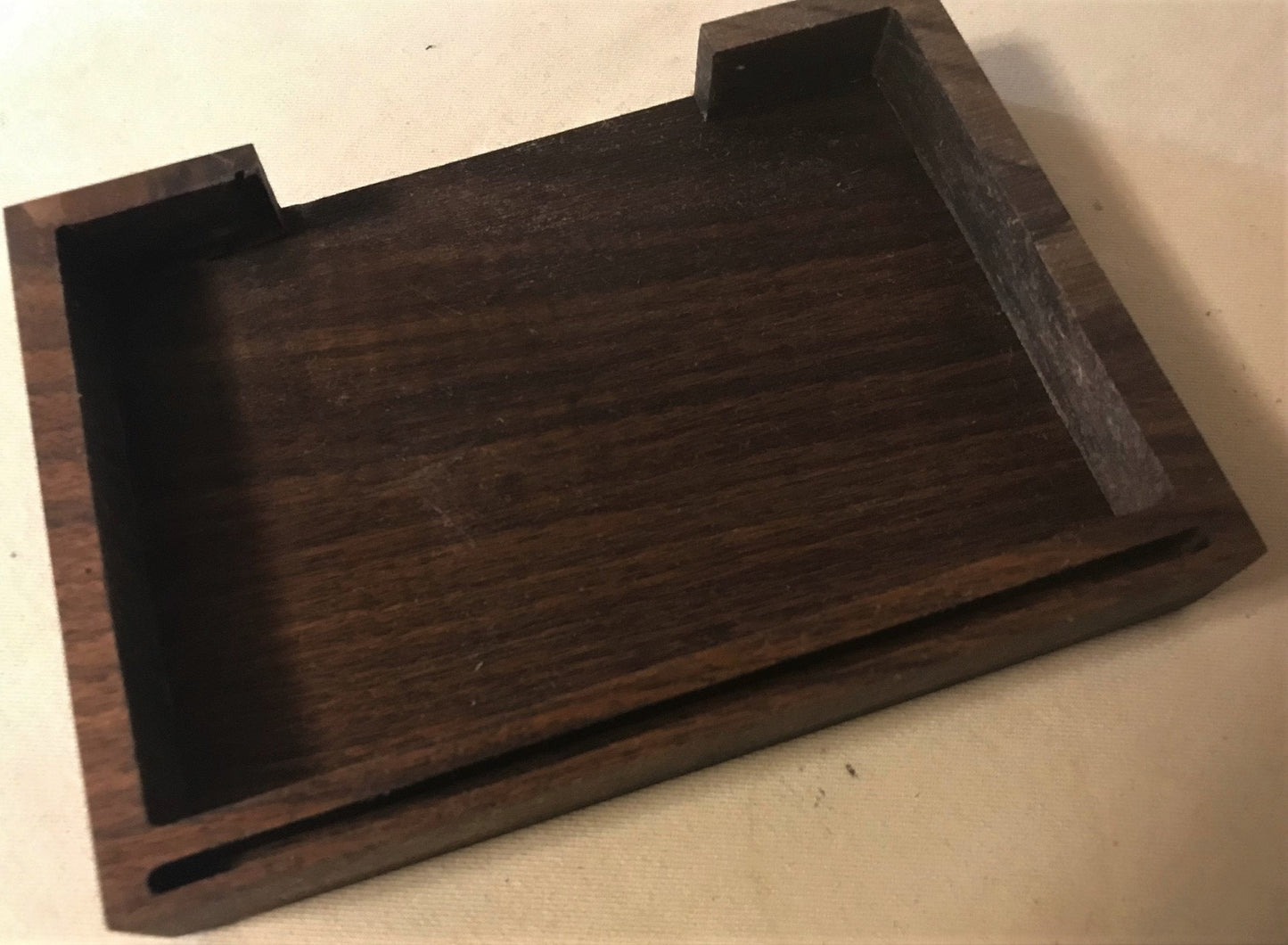 Card Holder for 4 x 6 note cards - Great for holding Recipes, or organizing yourself (Shown in walnut)