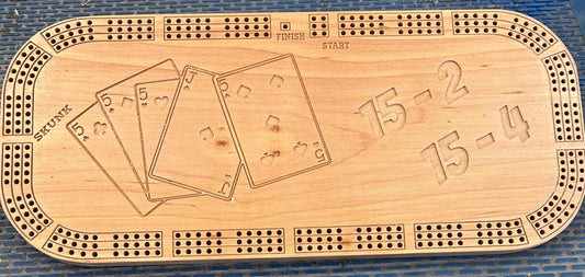 Cribbage Board - Three Player - Continuous Track