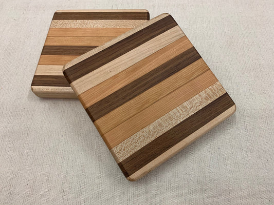 Hardwood Trivets - 7" x 7" x 1"