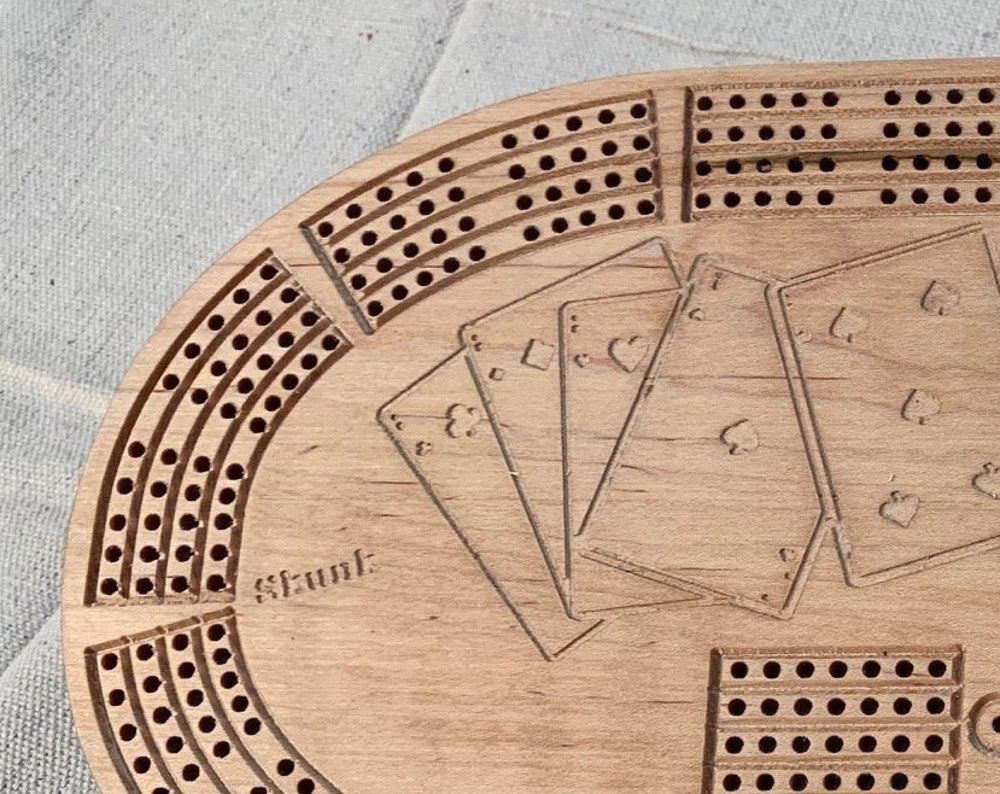 Cribbage Board - Four Player - Continuous Track